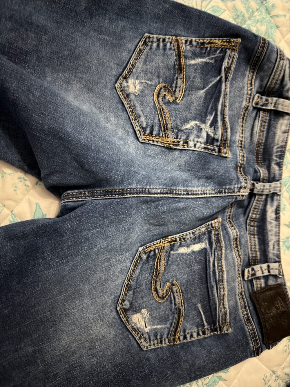 Silver Jeans Distressed Medium Blue Women's Jeans